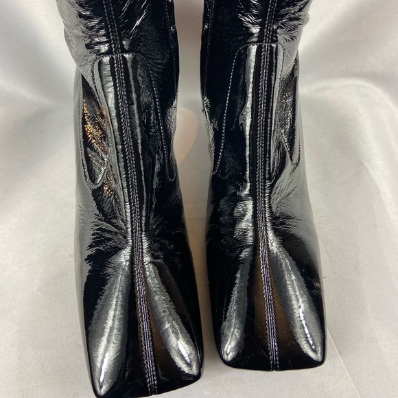 Prada Leather Naplak Square toe  knee high boots EU38/US8 - Picture 9 of 14